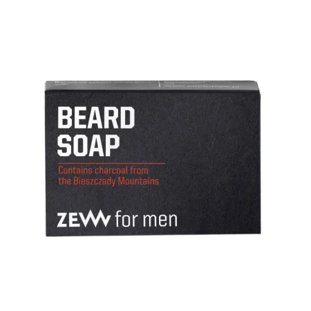 Мыло для бороды ZEW for Men с древесным углем, 85 г