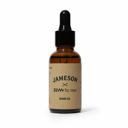 Масло для бороды Jameson x ZEW for men на белом фоне